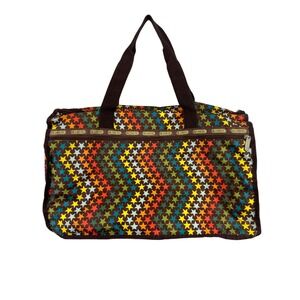LEADSPORTS Duffel Bag Tote Colorful Stars Travel Gym‎ Carry On Luggage Purse